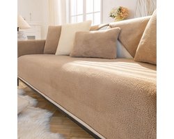 Zachte fluwelen bankhoezen voor 1-4-zitsbank, met antislip onderlegger, ideaal als sprei en bescherming voor banken, ook geschikt voor hoekbanken, en geschikt als bankbeschermer voor huishoudens met