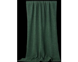 Zachte gebreide merino cashmere sjaal in donker groen