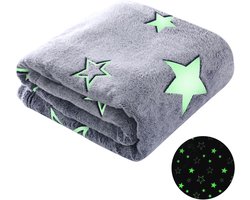 Zachte Glow in the Dark Kinderdeken - Warme Fleece Deken voor Alle Seizoenen, Perfect als Geschenk voor Meisjes en Jongens, 130x170cm
