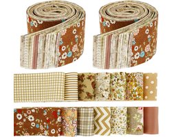 Zachte Katoenen Jelly Roll Stof voor Quilten - 84/80 Rollen in Lichte Kleuren voor Dekens, Knutselen en Patchwork Accessoires