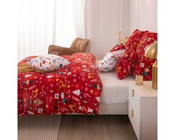 Zachte Kerst Dekbedovertrek 140x200cm - Warm & Knus