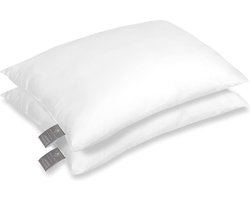 Zachte Microvezel Kussen 50x70 cm Set van 2 - Optimaal Comfort Voor Nek En Hoofd - Hypoallergeen - Machinewasbaar En Droogbaar hoofdkussen