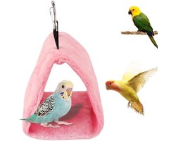 Zachte Pluche Hangmat Tent voor Vogels en Kleine Huisdieren - Warm Bed voor Papegaaien, Hamsters en Parkieten