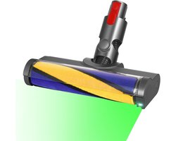 Zachte rol stofzuigerkop, geschikt voor Dyson V11 V10 V8 V7 stofzuiger, verlicht verborgen stof en vuil, ideaal voor gladde harde vloeren
