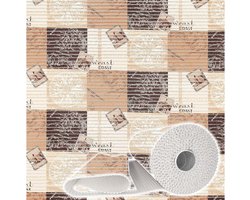 Zachte schuim badmat antislip 65x200cm bruin mokka maritiem | Badloper douche mat