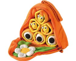 Zachte Stoffen Bijenkorf – Educatief Speelgoed – Pluche Bijen met Koningin, Werkbijen en Raten – Sensorisch en Leerzaam Spel voor Kinderen