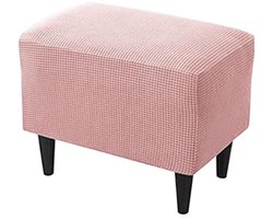 Zachte Stretch Bankovertrek - Bescherming voor Poef - 1 stuk - Luxe Jacquard