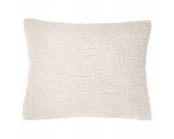 Zachte Teddy Bouclé Kussensloop 50x70 cm - Crème