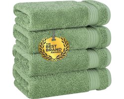 Zachte Turkse Katoenen Handdoeken Set - Absorberend en Luxe Badtextiel