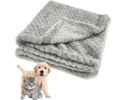 Zachte wasbare hondendeken voor kleine honden en katten - Fleece huisdierdeken 70 x 50 cm