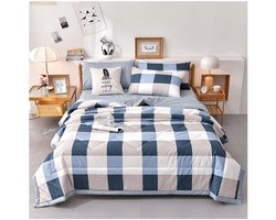 Zachte Zomer Dekbed Quilt 150x200/180x200cm - Wastbare Katoenlook Dekentje voor Bank en Bed