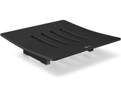 Zack Abacco Zeepschaal Vierkant 12.5X12.5X3.3cm zwart