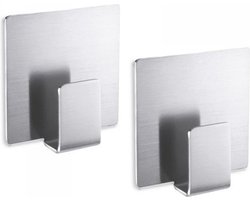Zack Appeso Handdoekhaak Enkel RVS 2 Stuks