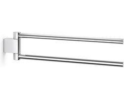 Zack Atore handdoekhouder 2.8 x 10.4 x 46cm RVS met 2 verstelbare houders - Hoogglans Gepolijst
