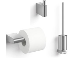 ZACK Atore toilet accessoireset 3-in-1 RVS mat