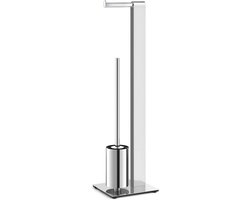 Zack Atore toiletbutler 18x72.6x20cm RVS Chroom Glans