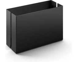 Zack bakje Potes zwart rvs - 15 cm - staand - 40535