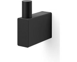 Zack handdoekhaak Linea zwart rvs - 6 cm - boren - 40580