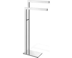 Zack handdoekkenrek Linea hoogglanzend gepolijst rvs - staand - 40046