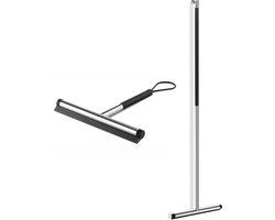 ZACK Jaz Douchewisser en Vloerwisser - met Korte Steel - RVS Gepolijst - Raamwisser & Vloertrekker