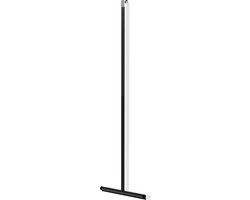 ZACK JAZ Vloerwisser - 32x120 cm - Zwart - Badkamer Vloertrekker met Steel