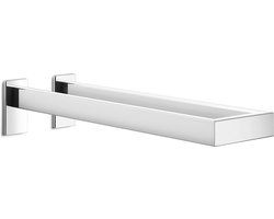 Zack Linea handdoekhouder 13x8x42cm dubbel RVS geborsteld