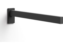 Zack Linea handdoekhouder zwart RVS