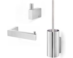 ZACK Linea toilet accessoireset 3-in-1 RVS mat