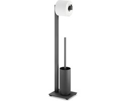 Zack Linea toiletbutler zwart RVS