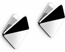 Zack Olfo handdoekhaak vierkant set/2 RVS Hoogglans