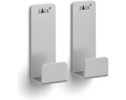 ZACK Potes zelfklevende handdoekhaken 5,5cm 2 stuks geborsteld RVS