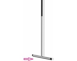 ZACK Rubber voor Jaz Vloerwisser Zwart