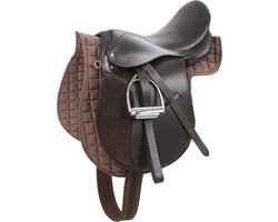 Zadel Set - Paardrij Set - Paardrijden Oefenen - Compleet Accessoire Pakket - 20 x 20 x 20 cm - Bruin