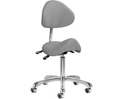 Zadelkruk met rugleuning - Grijs