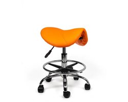 Zadelkruk op Wielen - Kapperskruk Ergonomisch - Tabouret