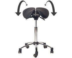 Zadelkruk op Wielen - Kapperskruk Ergonomisch - Tabouret