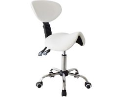 Zadelkruk op Wielen - Kapperskruk Ergonomisch - Tabouret - Bureaustoel
