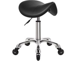 Zadelkruk op Wielen - Kapperskruk Ergonomisch - Tabouret - Kappersstoel