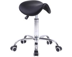 Zadelkruk op Wielen - Kapperskruk Ergonomisch - Tabouret - Salon