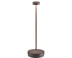 Zafferano Swap Pro Corten LED tafellamp, oplaadbaar en dimbaar, 2200-2700-3000K - 9u maximaal vermogen
