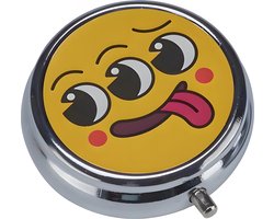 Zak asbak - Draagbaar - Pocket asbak - Klikslot - Metaal - Grappige Cadeaus - 5 cm - Geel