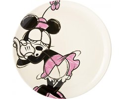 Zak!designs Feestbord Minnie Junior 25,5 Cm Melamine Geel/roze