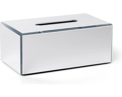 Zakdoeken box - elegante spiegel acrylglas design - 23,5 x 13,5 x 9,5 cm - cosmeticadoekjes box