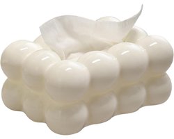 Zakdoos Creatieve Vorm - Servetdispenser Doos - Decoratie Huis - Bubbel Marshmallow Design - 1 Aantal - Wit