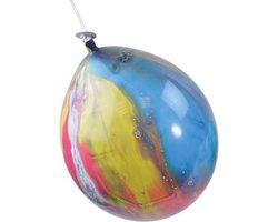 Zakje Ballonnen Marmer effect - Bont - Biologisch afbreekbaar - 6 stuks