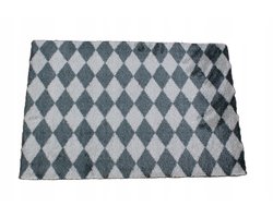 Zala Living Vloermat 50x70 cm - Stijlvol & Wasbaar - Antraciet/Lichtgrijs