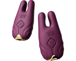Zalo - Nave Draadloze Vibrerende Tepelklemmen Paars