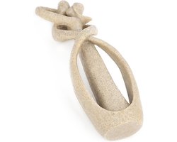 Zandsteen Beeld - Kunst Ambacht - Huis Decoratie - Unieke Vintage Look - 26 cm Lengte - Zandkleur