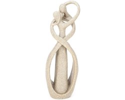 Zandstenen Beeldje Liefhebbers - Romantisch Standbeeld Van Een Paar - Sculptuur Voor Woondecoratie & Huwelijkscadeau