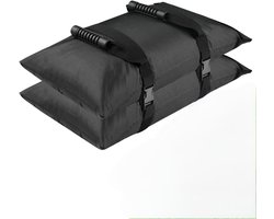 Zandzakken voor gewicht, 2-pack van 50 lbs zware, vulbare zandzakken voor het verzwaren van parasolvoeten, patio- en cantileverparasolstandaards en tuinmeubelen (zonder zand)